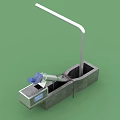 Sturdy Swing Door Design With Metal Frame Hinge And Secure Installation Structure