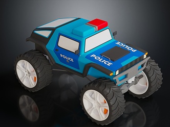 Modern Toy Car All Terrain Police Car Off Road Police Car 3d model