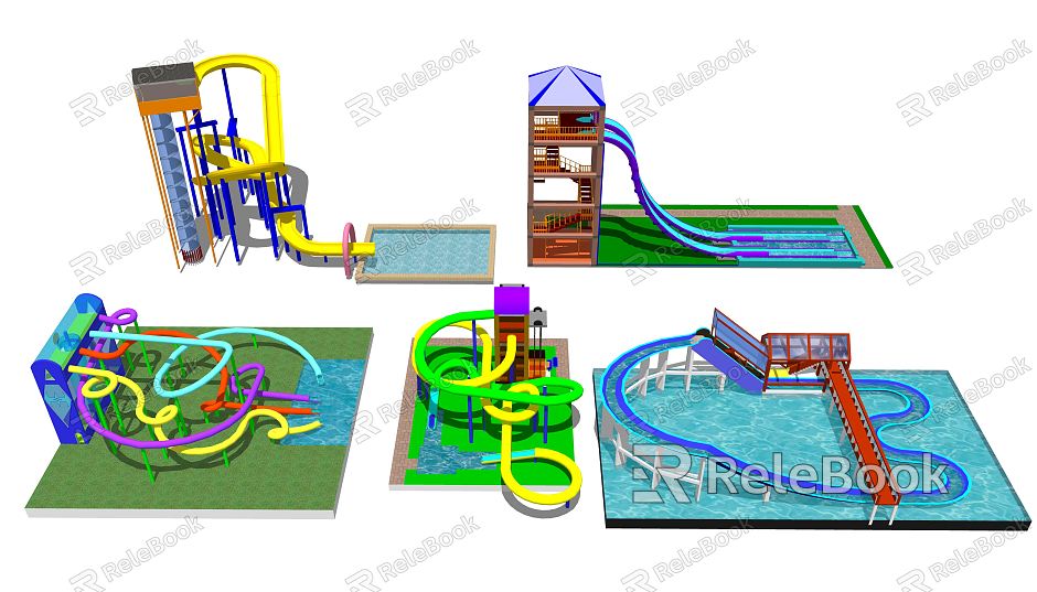 Modern Amusement Equipment Water Park model