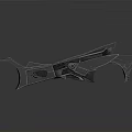 Space and Aerospace Futuristic 3D Model of Sleek Technological Spacecraft Component
