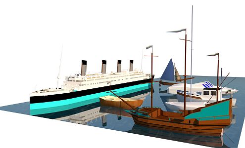 Modern Cruise 3d model