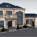 Elegant Classical Detached Villa With Stone Exterior Large Windows And Landscaped Garden