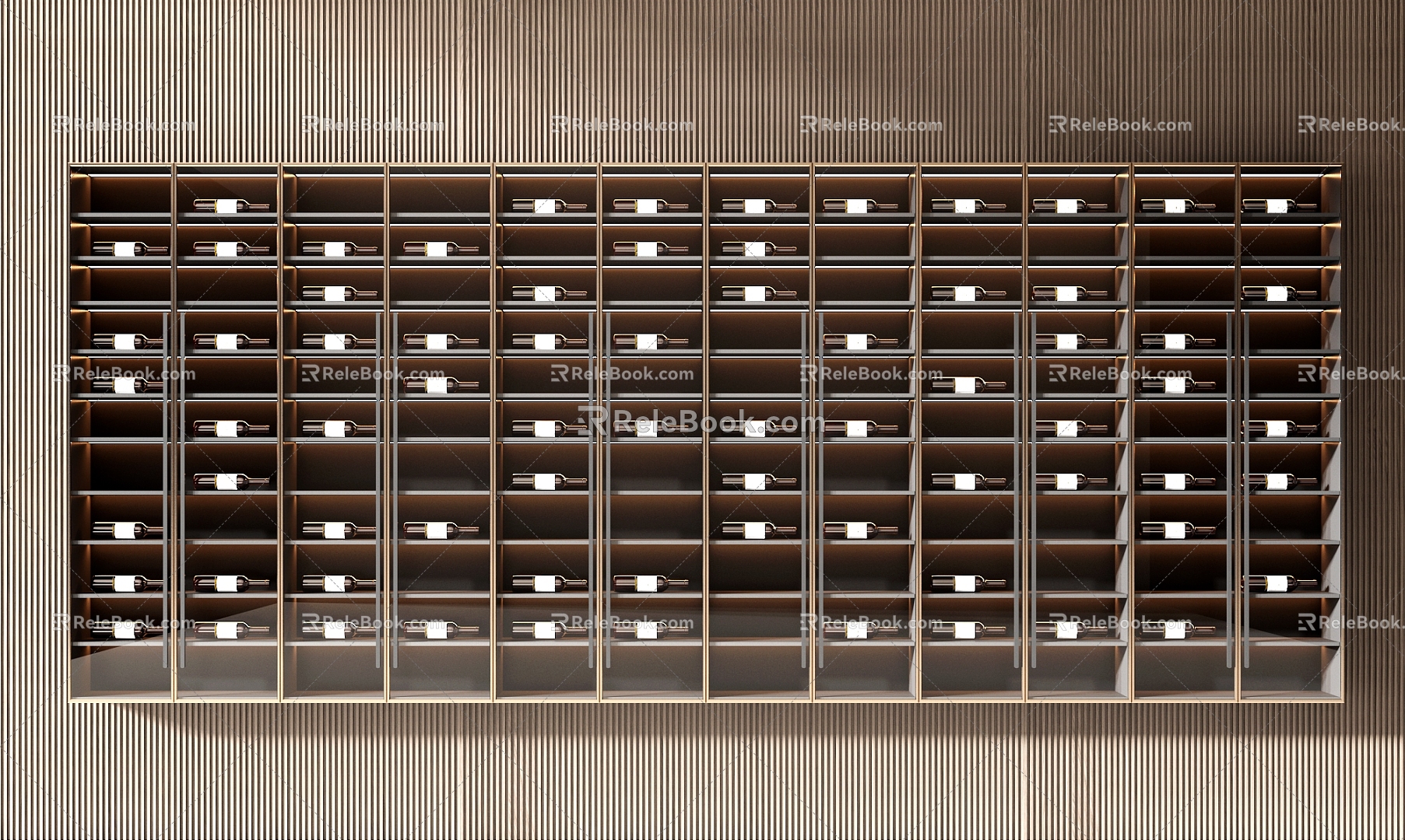 Wine Cabinet Wine Grille 3d model