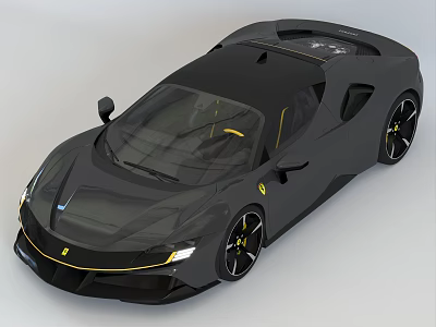 Hyundai Motor sports car Ferrari SF90 Stradale Coupe Luxury Brand Car Electric Car 3d model