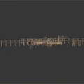 Rustic Wooden Dock Platform Scenic Model With Planks Railings And Walkways