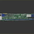 Server Module With Multiple Slots Green Circuit Board And Cooling Fans