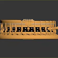Artistic Banjo Instrument With Golden Decorative Body White Panel And Reflective Surface