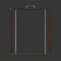 Brown Wooden Storage Cabinet With Multi Compartment And Metal Handles Modern Home Furniture