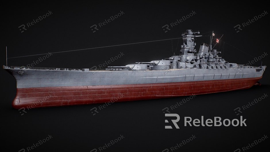 Japanese battleship model