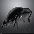 Realistic Gray Rhino 3D Render With Large Body And Detailed Skin Texture
