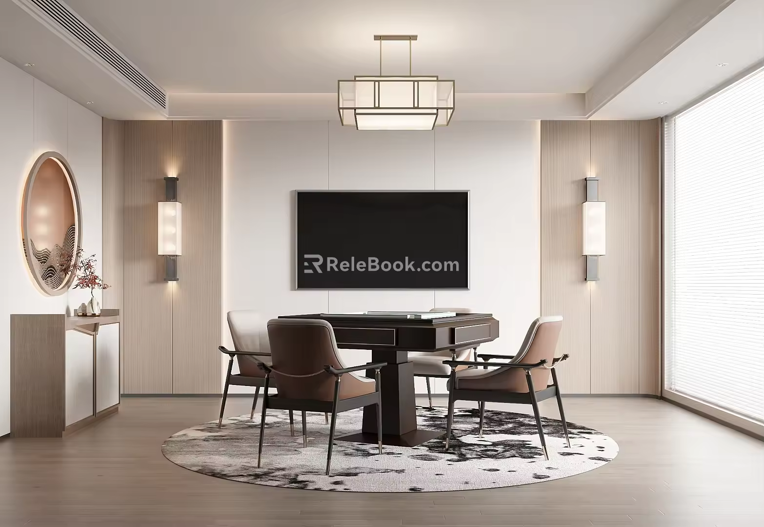 New Chinese Chess Room 3d model