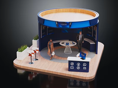 Modern Exhibition Commercial Exhibition Commercial Exhibition Fashion Commercial Exhibition 3d model
