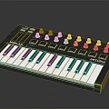 Modal Skulpt Music Synthesizer With Compact Keyboard And Performance Control Knobs