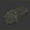 Black Wooden Stone Featuring Natural Rough Surface Texture And Irregular Decorative Shape For Home Decor