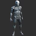 Humanoid Robot Featuring Mechanical Body Structure Detailed Armor And Futuristic Design Elements 3d model