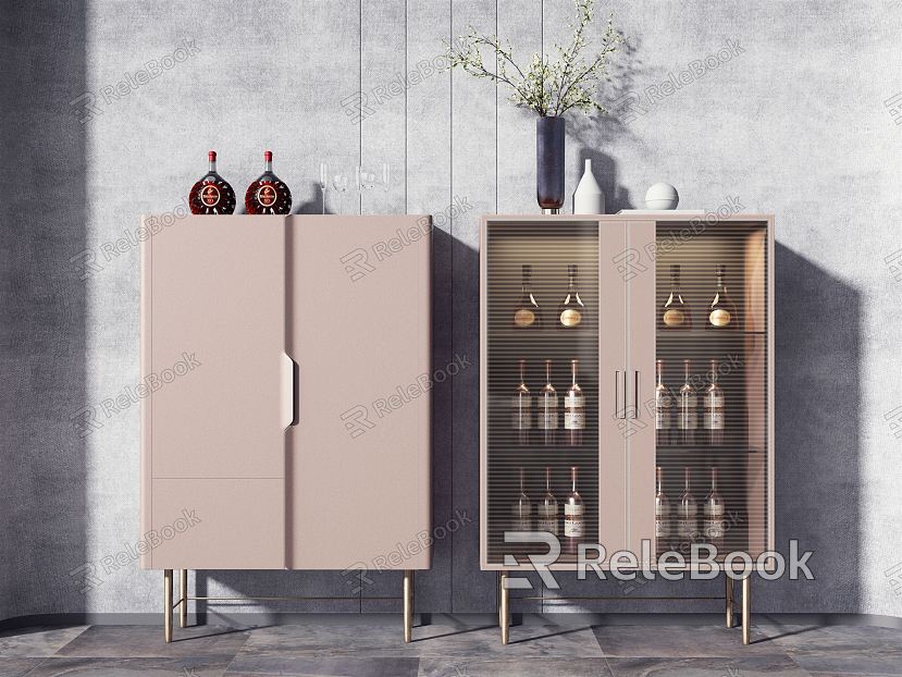 Light Luxury Wine Cabinet Wine Cabinet Combination model