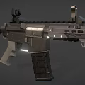 Advanced Modern Tactical Rifle with Scope Magazine Ergonomic Grip and Durable Design