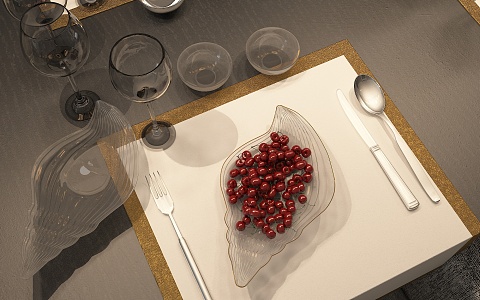 Modern Tableware Plate 3d model