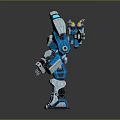 Modern Robot Mech Warrior Mech Soldier Machine Battlearm Mechanical Battlearm 3d model