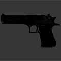 Black Pistol With Ergonomic Grip And Sleek Design For Tactical Use