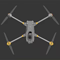Professional Quadcopter Drone With Camera And Yellow Propellers For Aerial Use
