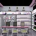 Modern CARSLAN Exhibition Booth With White Pink Design And Product Display Area