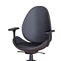 Modern Office Desk With Monitor Lamp Pen Holder Notebook Gray Chair And Side Cabinet