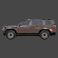 Modern Brown SUV Featuring Roof Rails LED Light Bar And Black Alloy Wheels