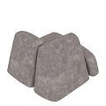 Modern Single Sofa With Beige Upholstery And Curved Minimalist Design