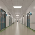 Pathology Department Nurses Station Interior With Counter Computers And Digital Display Screen