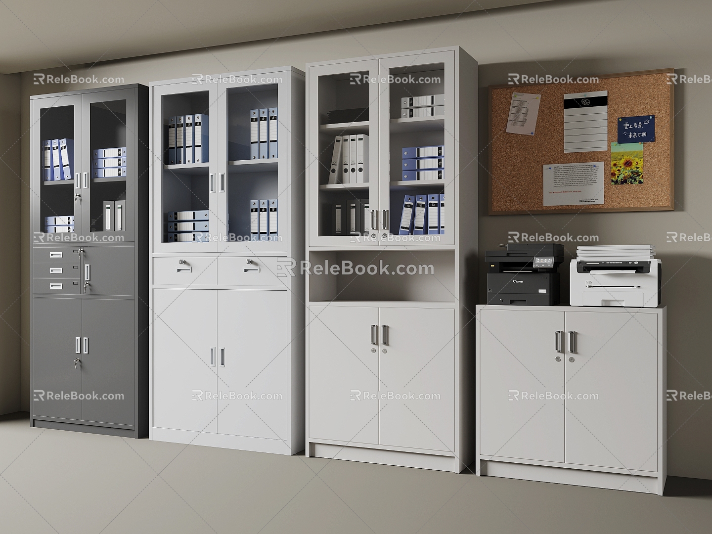 Modern File Cabinet Office Archive File 3d model