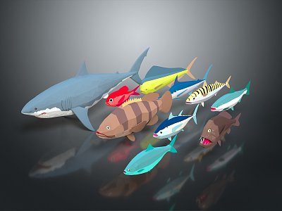 Fish Freshwater Fish Sea Fish Animal Game Animal Cartoon Animal Realistic Animal model