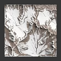 Detailed Terrain Model Featuring Mountainous Ridges And Valley Structures With Brown White Textures