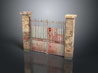 Iron door, iron door, iron door, safety door, metal sealed door, metal door, explosion-proof door, code lock 3d model