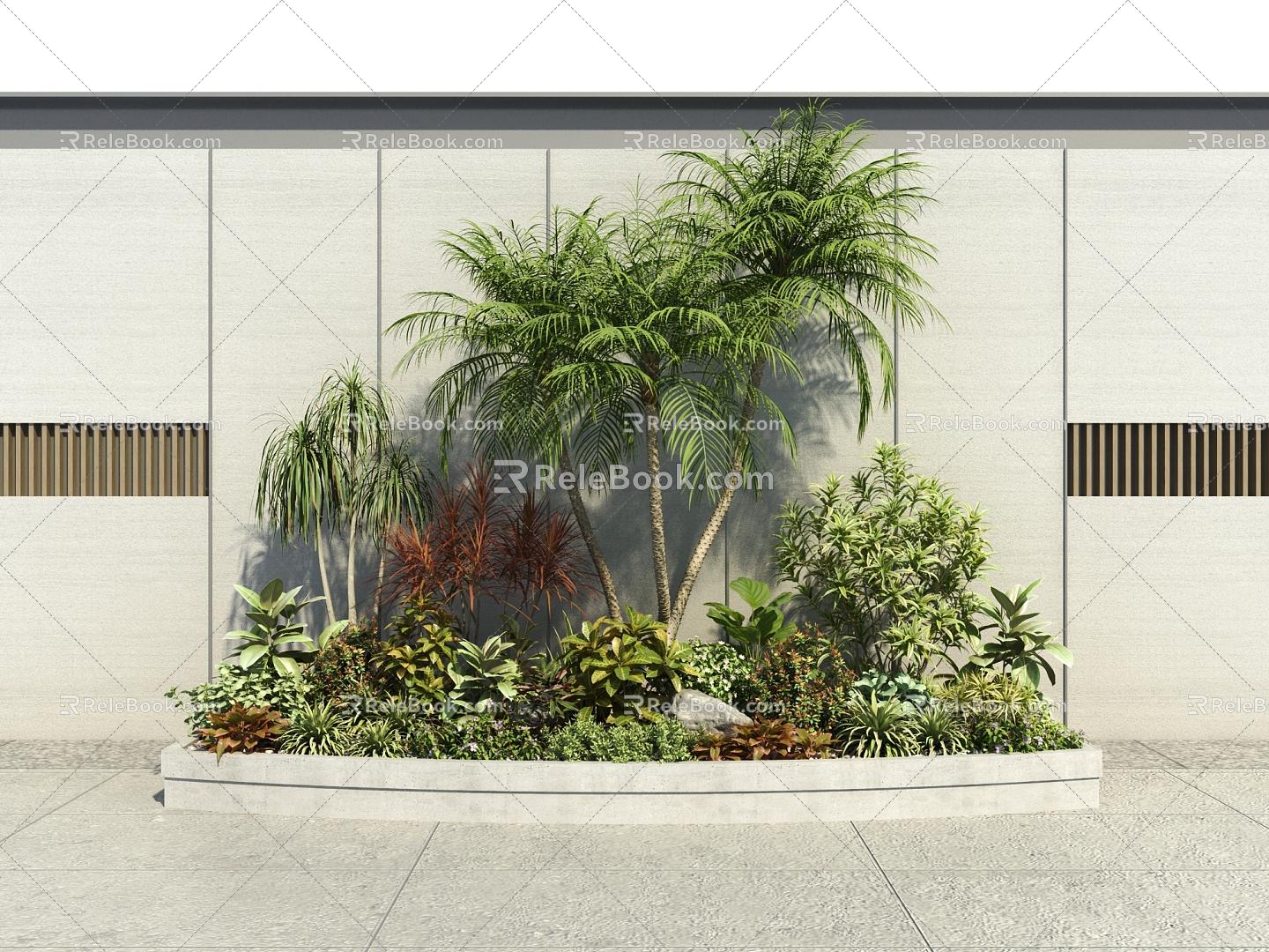 Modern Plant Plant Heap 3d model