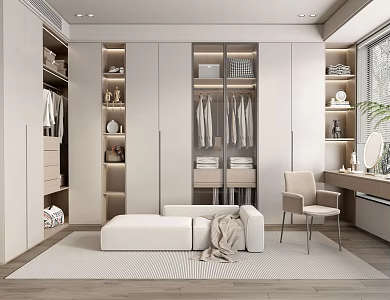 Modern Cloakroom 3d model