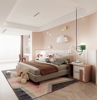 Modern Children's Room Daughter Room 3d model