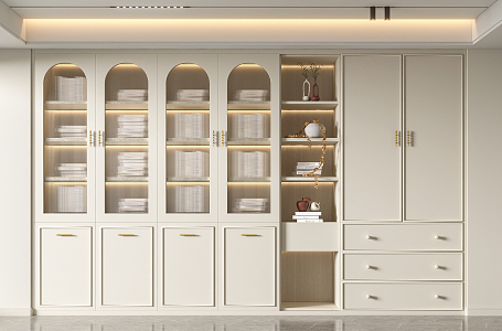 Modern Bookcase Decorative Bookcase 3d model