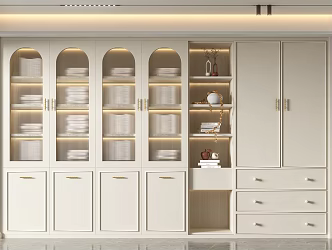 Modern Bookcase Decorative Bookcase 3d model