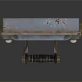 Gray Metal Square Mechanical Locking Device With Spring And Screws Structure