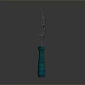 Durable Garden Trowel with Metal Blade and Turquoise Handle for Gardening Work