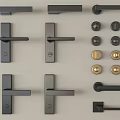 Modern Door Handles With Various Lever And Knob Designs In Black Gold