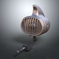 Designer Crafting 3D Mechanical Creature With Grid Face And Spiral Appendage