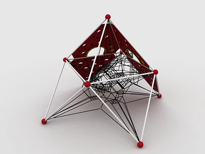 Outdoor Amusement Equipment Triangle Crawl Outdoor Non-standard 3d model