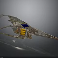 Advanced Spacecraft With Solar Wings Metallic Structure And Instrument Module For Cosmic Exploration