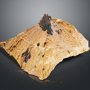 Geography, topography, mountain shape, ridge, ridge, valley, mountain range, canyon, geomorphology, mountain peak, mountain body 3d model