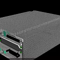 Industrial Equipment With Metallic Mesh Case Green Indicators And Functional Ports