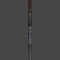 Vintage Submachine Gun With Wooden Stock And Metal Components Detailed Design Isolated On Dark Background