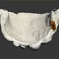 White Heart Shaped Sculptural Vase With Carved Face And Curly Hair Design