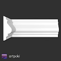 White Decorative Molding Piece For Interior Wall And Ceiling Decoration